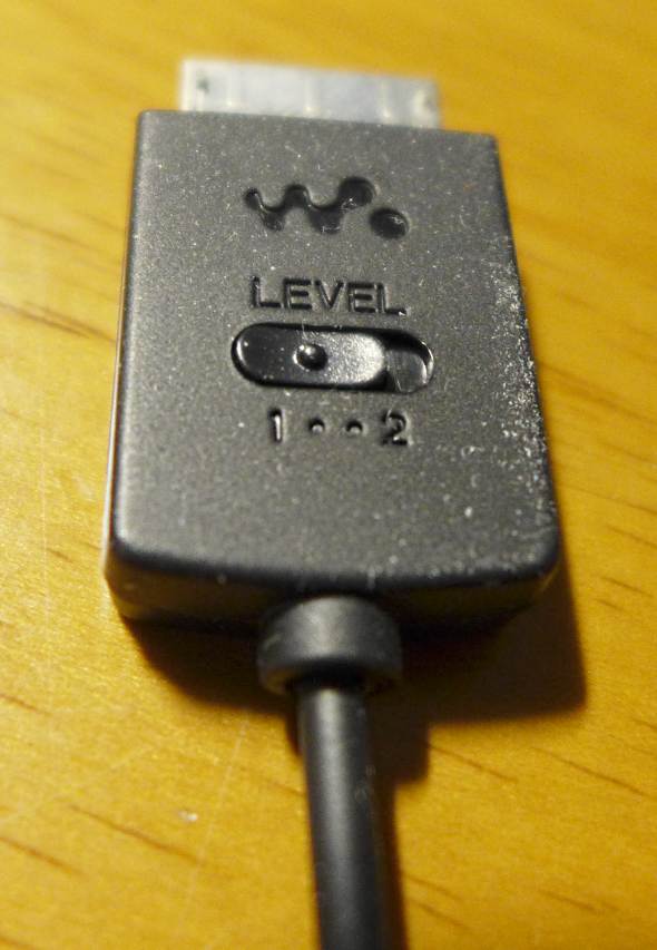 ソニー ウォークマン録音用ケーブル「WMC-NWR1」 SONY WALKMAN recording cable